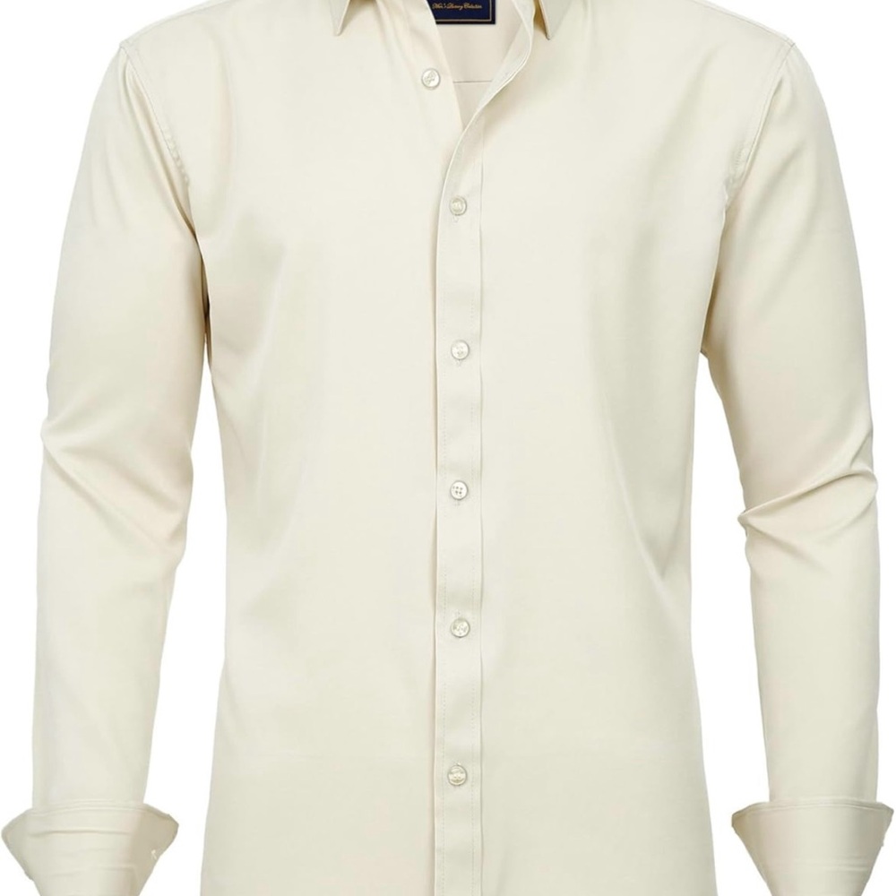 New in box - Men's Cream Dress Shirt